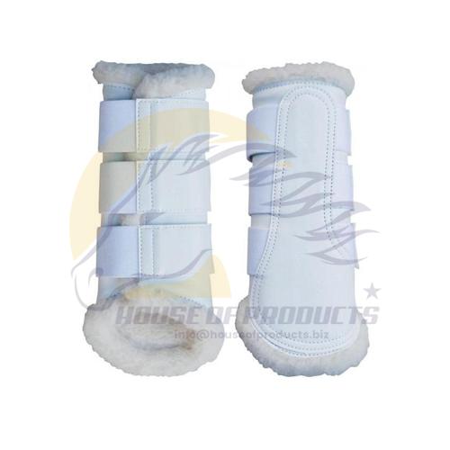Fleece Lined Leather Boots Tendon Boots
