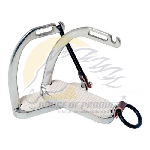 Peacock safety stirrup stainless steel