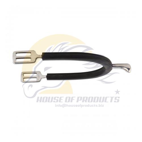 Rubber covered spurs stainless steel