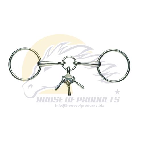 Loose Ring Snaffle bit with Players