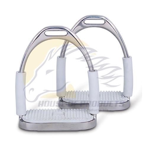 Flexible stirrups with white Treads